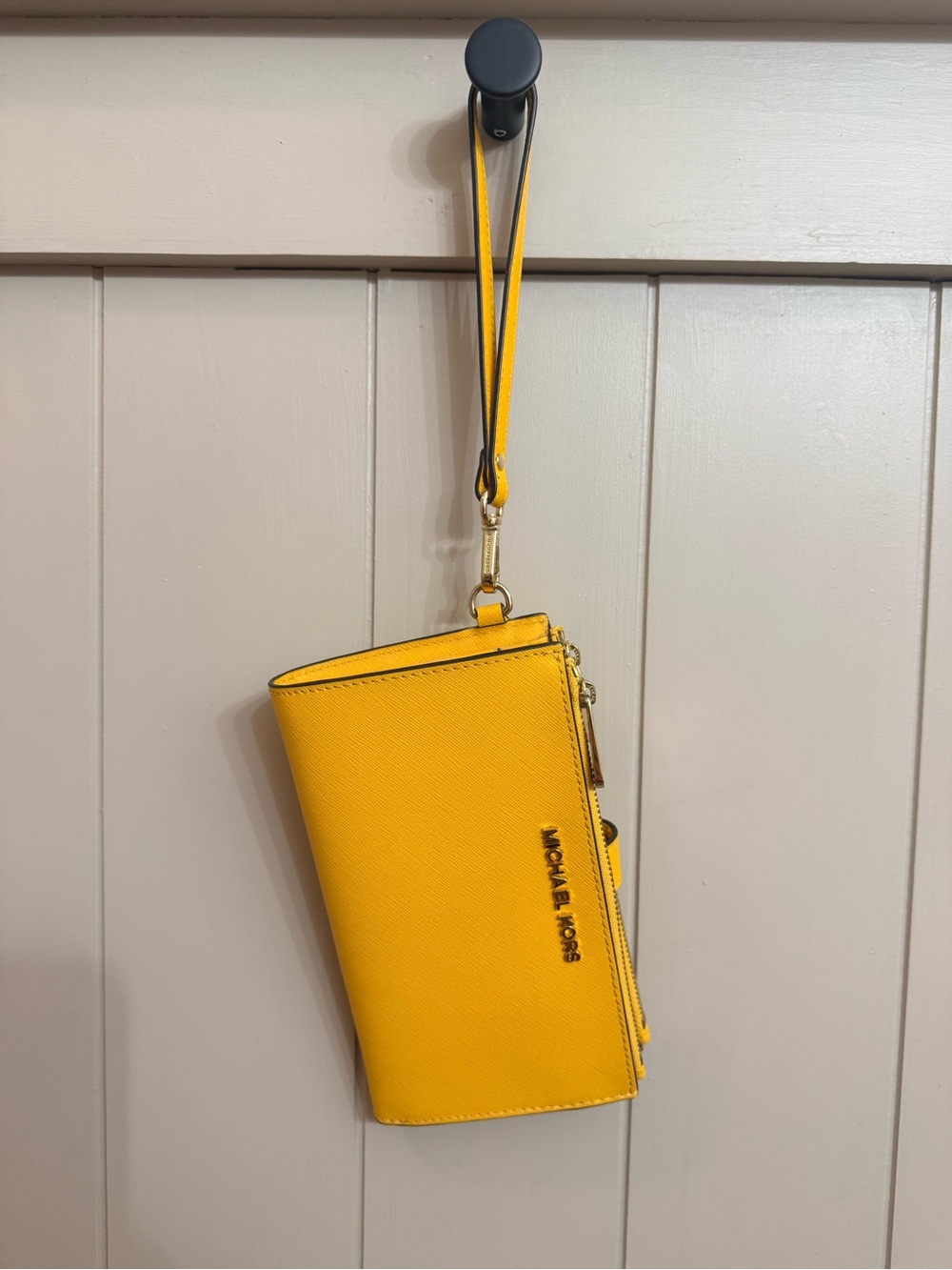 Michael Kors Yellow Leather Wristlet - Picture 9 of 9